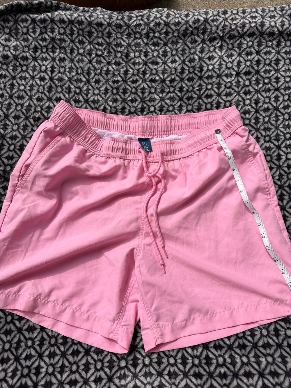 George Pink Men’s Swim Trunks with Drawstring